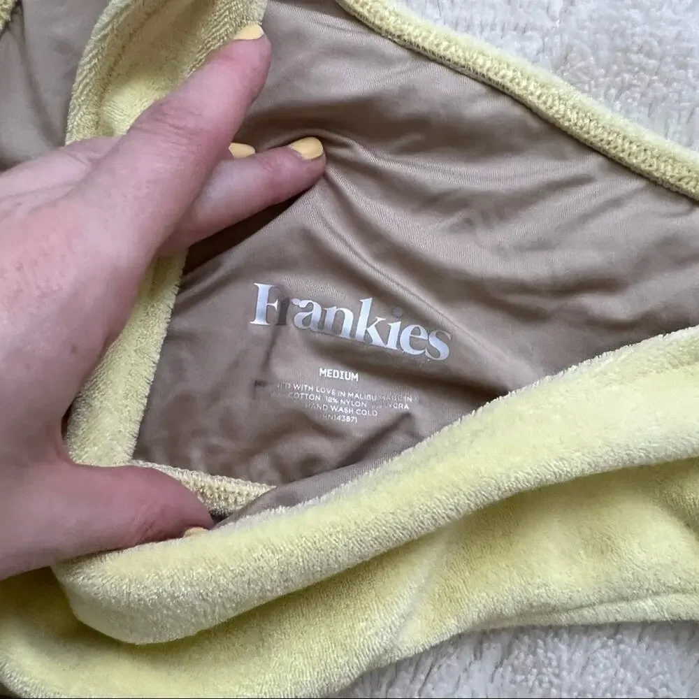 Frankies Barb Terry Cloth Bikini Set in Buttercup